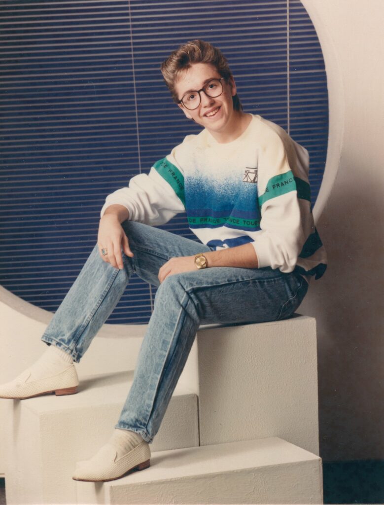 Picture of me wearing Seiko in 1987