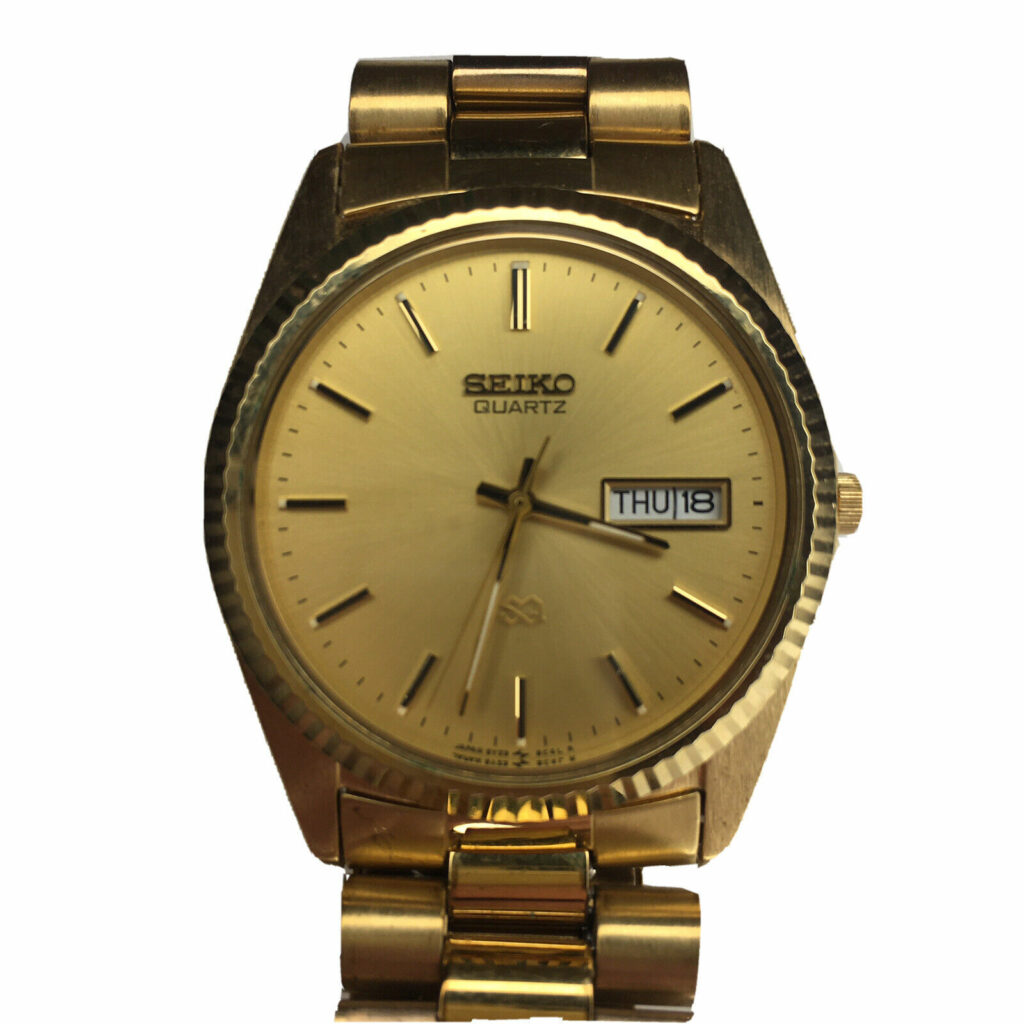 Seiko SQ Quartz Gold Tone Watch