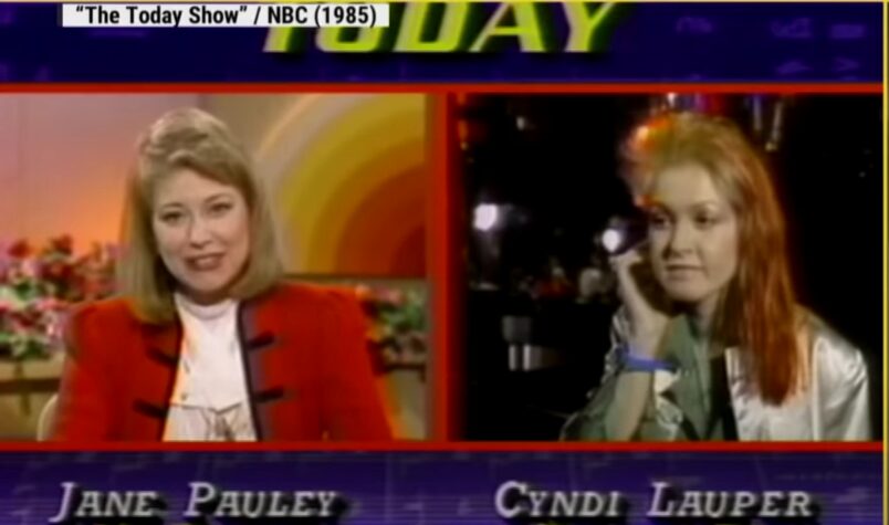 Jane Pauley Interviewing Cyndi Lauper on the Today Show on NBC in 1985