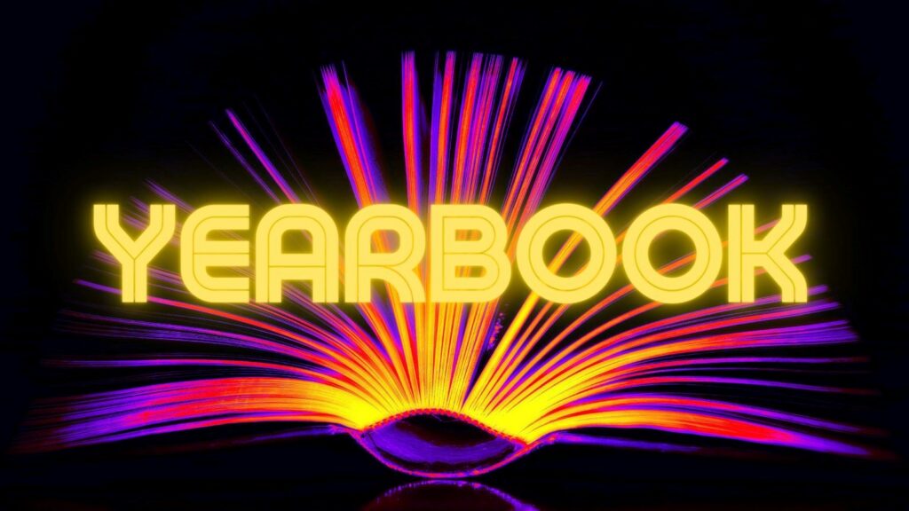 Year book in neon