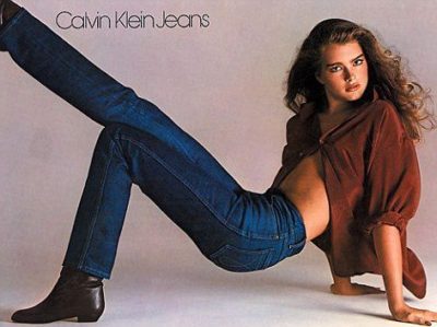 Brook shields in 1981 calvin klein jeans ad